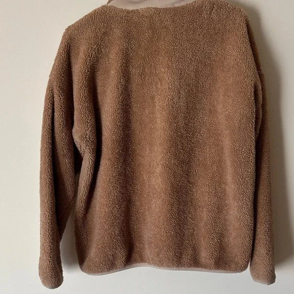 J. Crew Tan Sherpa Pullover - Picture 7 of 7